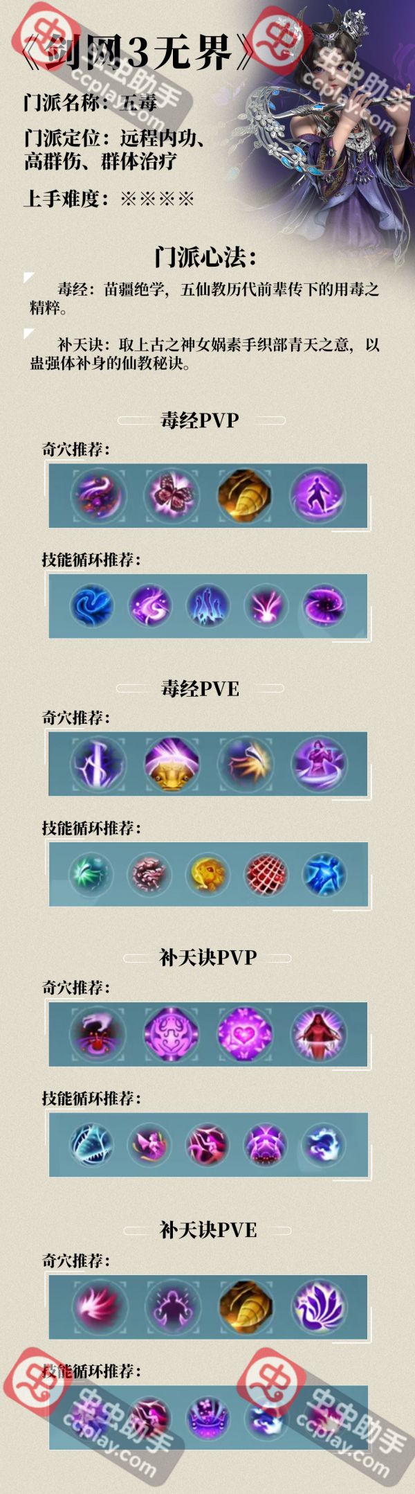 《剑网3无界》萌新门派攻略——五毒篇