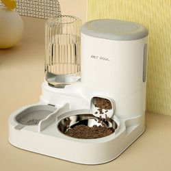 喵先生宠物自动喂食器猫咪饮水机猫碗猫食盆饮水喂食一体投食器