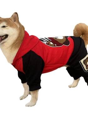 春秋狗衣服卫衣金毛柴犬狗四脚衣