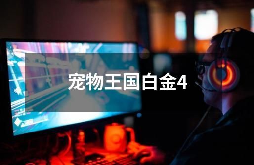 宠物王国白金4-第1张-游戏资讯-智辉网络