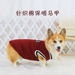 宠物狗狗衣服秋冬款冬季柯基泰迪柴犬比熊网红冬天保暖毛衣背心冬
