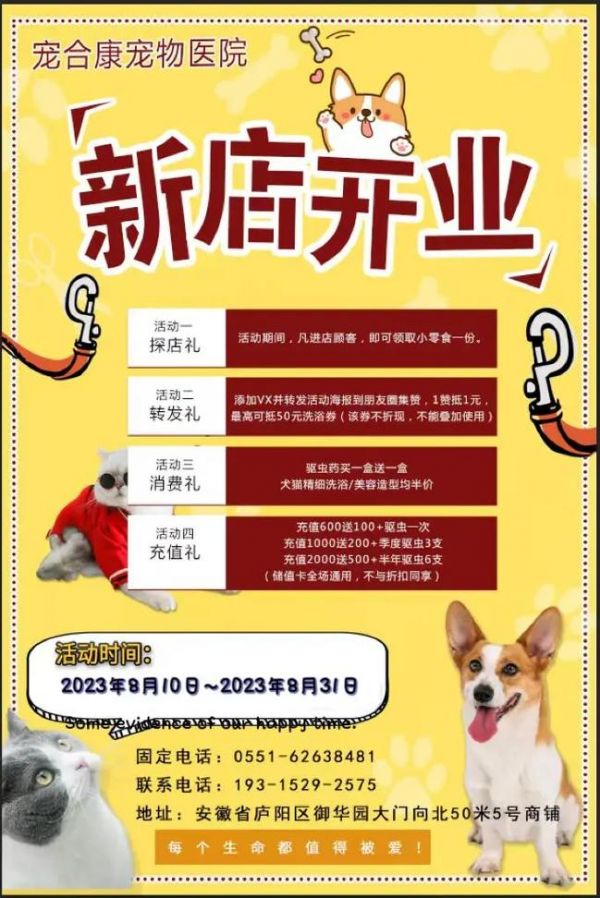 合肥宠物医院电话号码，宠物店有哪些品牌？