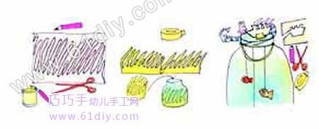 图为：鱼缸制作步骤1、2、3