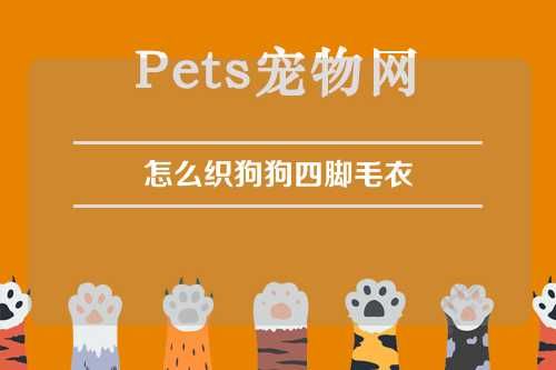 怎么织狗狗四脚毛衣