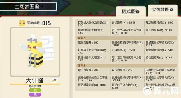 大针蜂招式图鉴