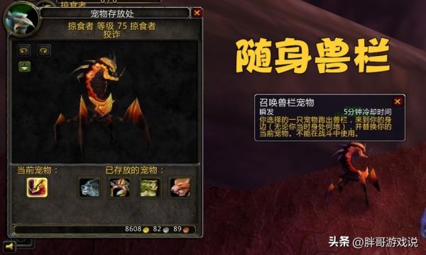 魔兽世界怀旧服lr宝宝天赋怎么加点（2024猎人宠物技能加点推荐）