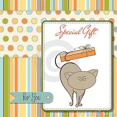 小猫咪的生日贺卡猫咪的生日贺卡