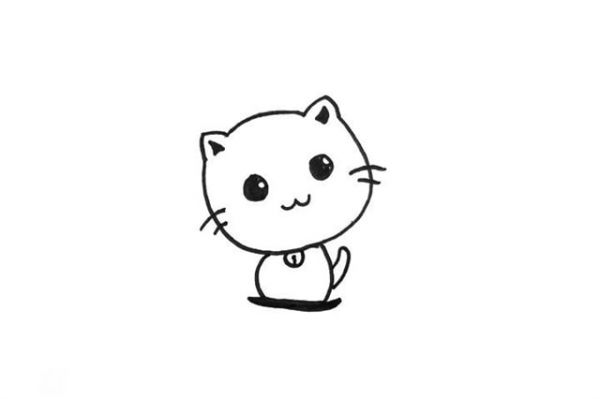小猫咪简笔画怎么画简单可爱
