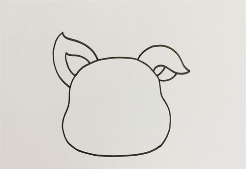 猪耳朵怎么画动物简笔画简笔画大全