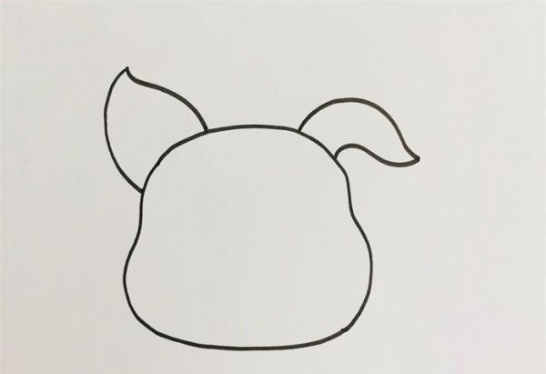 猪耳朵怎么画动物简笔画简笔画大全