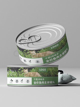 宠物罐头包装样机
