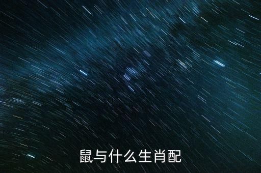 鼠与什么生肖配