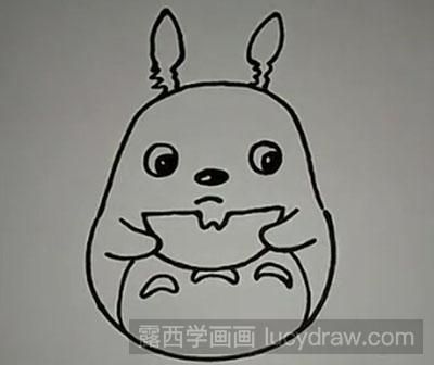 简笔画教程：怎么画龙猫