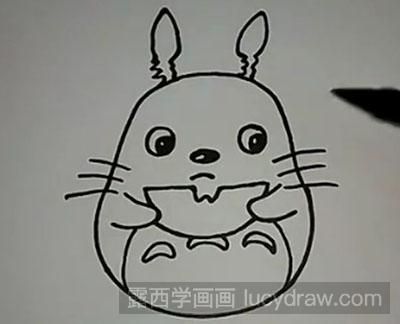 简笔画教程：怎么画龙猫