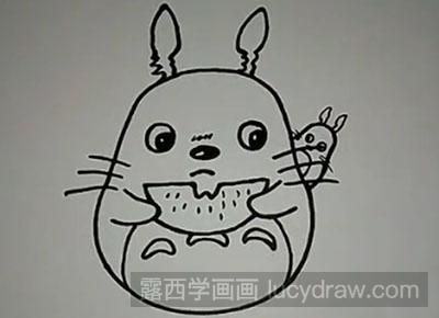 简笔画教程：怎么画龙猫