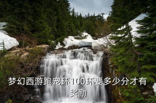 梦幻西游跑宠环100环要多少分才有奖励