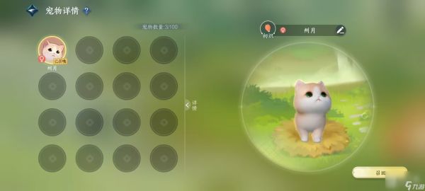 《逆水寒手游》宠物的召唤方法