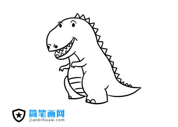 动物恐龙简笔画图片含上色