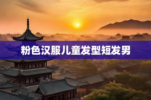 粉色汉服儿童发型短发男