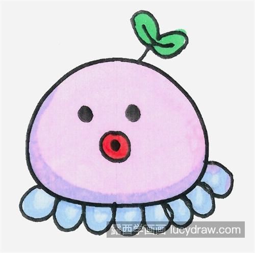 简笔画图片动物大全 可爱的小章鱼简笔画教程