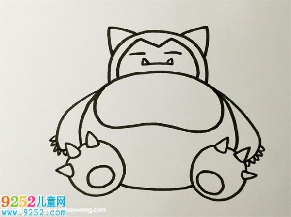 神奇宝贝卡比兽怎么画神奇宝贝卡比兽简笔画教程