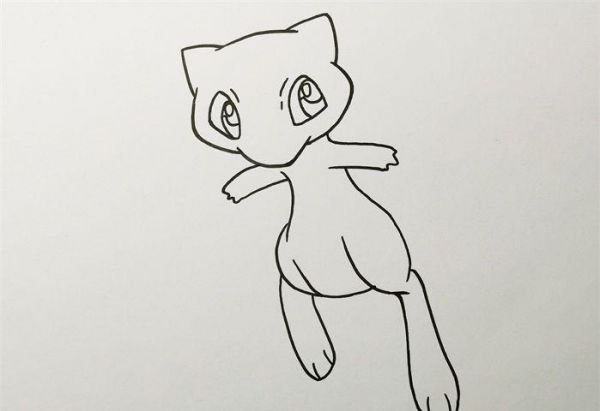 神奇宝贝梦幻怎么画卡通简笔画简笔画大全