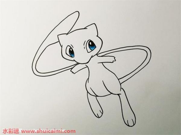 神奇宝贝梦幻怎么画神奇宝贝梦幻简笔画简单好看