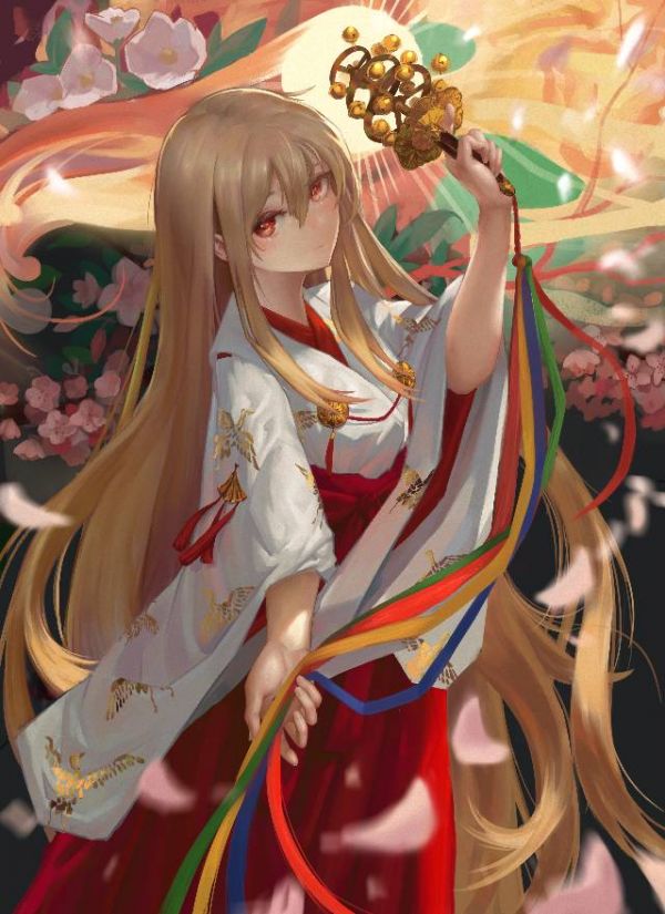 椎名真白,巫女图片