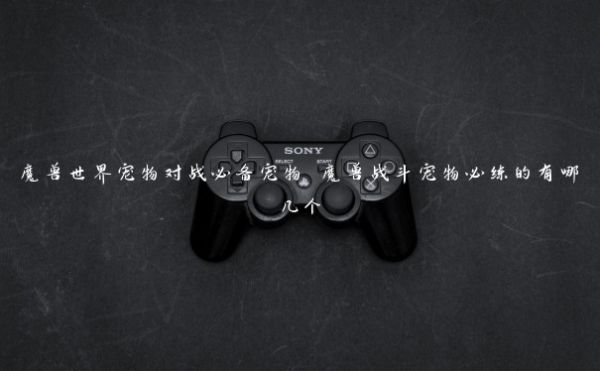 魔兽世界宠物对战必备宠物 魔兽战斗宠物必练的有哪几个