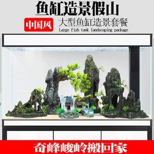 大型鱼缸石头造景：大型鱼缸石头造景设计技巧鱼缸微景观设计技巧鱼缸造景技巧