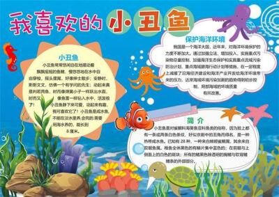 关于鱼知识的手抄报
