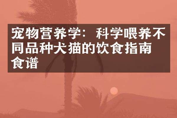 宠物营养学：科学喂养不同品种犬猫的饮食指南与食谱