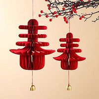 新中式新年春节铜铃挂饰