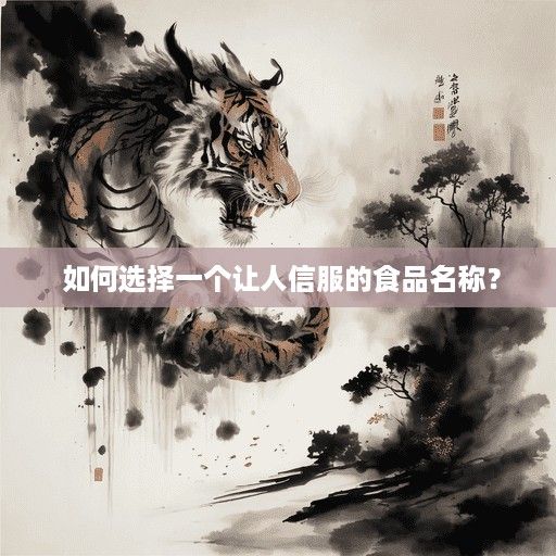  如何选择一个让人信服的食品名称？