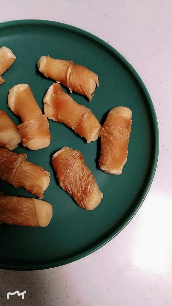 手工自制宠物零食狗零食鸡肉芝士棒的做法