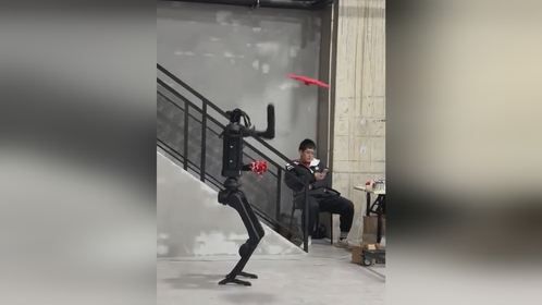 国产人型机器人 春晚后台排练太炸裂了，将手绢抛出去又接回来