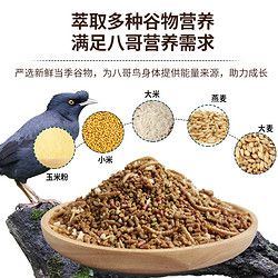 开元 全价八哥鸟食饲料林八哥鸟粮黑八海八哥鹩哥营养专用鸟料食料