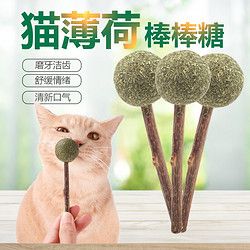 灵宠物语 猫薄荷磨牙棒木天蓼猫零食磨牙洁齿猫薄荷逗猫玩具逗猫棒单支装