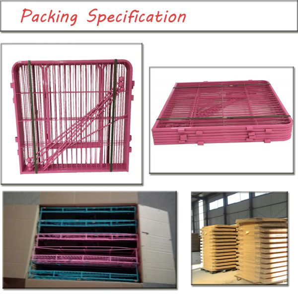 Customize Midwest Outdoor Large Portable Foldable Metal Animal Dog Playpens Pet Puppy Dog Exercise Play Pen