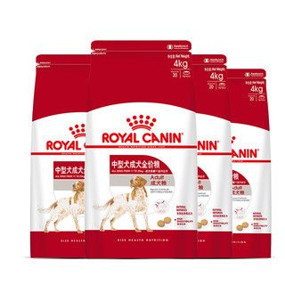 ROYAL CANIN 皇家 M25中型犬成犬狗粮 4kg*4袋