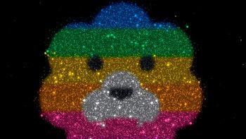 愿点点星光，守护在前方，「彩虹狮花湾」毛绒玩具