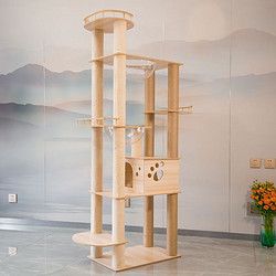 歌胜朗 猫爬架大型猫树猫窝大型猫玩具宠物用品卡通木质不占地