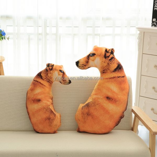 3D Dog Shaped Throw Pillow animal body pillow Dog Shaped Pillow Cute Plush Toys Gift