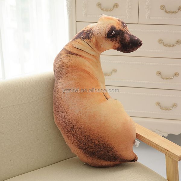 3D Dog Shaped Throw Pillow animal body pillow Dog Shaped Pillow Cute Plush Toys Gift