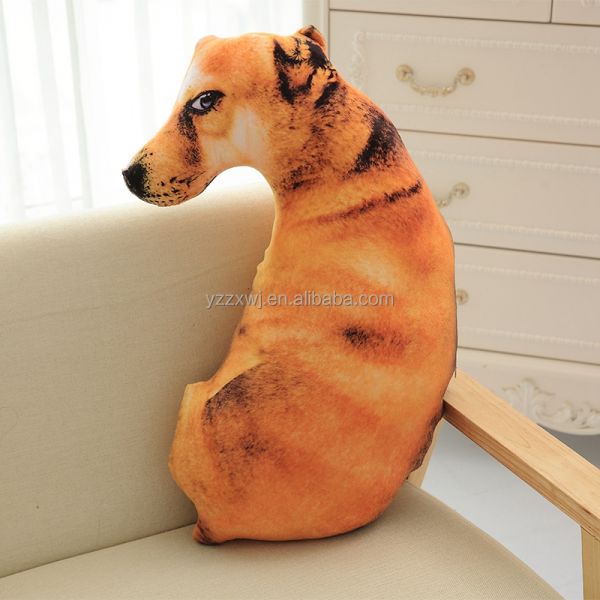 3D Dog Shaped Throw Pillow animal body pillow Dog Shaped Pillow Cute Plush Toys Gift