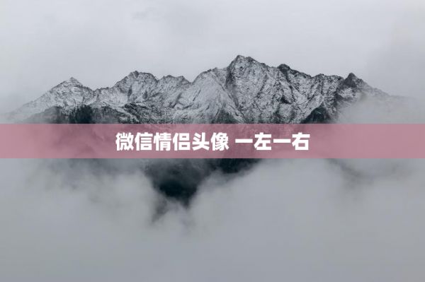 微信情侣头像 一左一右 第1张
