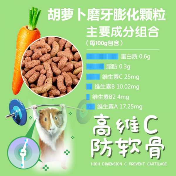 宠尚天 oem防软骨磨牙天竺鼠粮荷兰猪饲料 2鼠粮