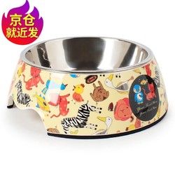 UFBemo 优范 宠物狗狗碗狗盆猫碗 宠物猫狗粮食盆水盆美耐皿树脂不锈钢宠物碗 动物