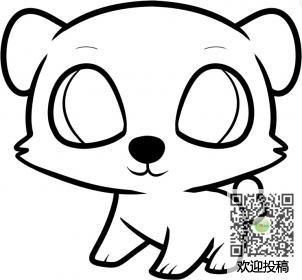 小狗的简笔画怎么画-超萌的小狗狗