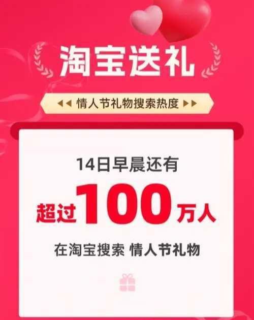 情人节送礼就上淘宝_淘宝送礼引爆情人节消费，节前礼物搜索热度同比增长70%